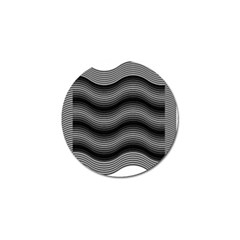 Two Layers Consisting Of Curves With Identical Inclination Patterns Golf Ball Marker (10 Pack)