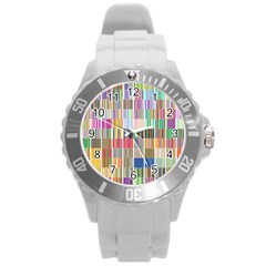 Overlays Graphicxtras Patterns Round Plastic Sport Watch (l)