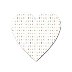 Sign Pattern Heart Magnet