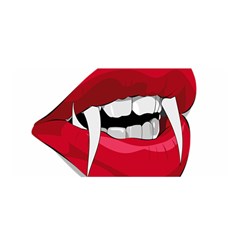 Mouth Jaw Teeth Vampire Blood Satin Wrap