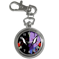 Monster Face Drawing Paint Key Chain Watches