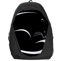 Cat Black Vector Minimalism Backpack Bag