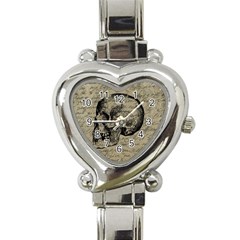 Skull Heart Italian Charm Watch