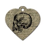 Skull Dog Tag Heart (Two Sides) Front