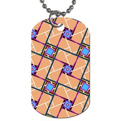 Overlaid Patterns Dog Tag (one Side)