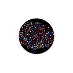 America Usa Map Stars Vector  Golf Ball Marker (10 Pack)