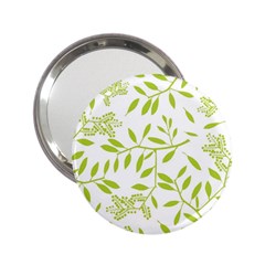 Leaves Pattern Seamless 2 25  Handbag Mirrors by Simbadda