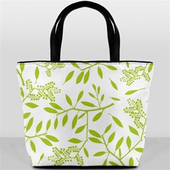 Leaves Pattern Seamless Bucket Bags by Simbadda