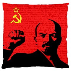 Lenin  Large Flano Cushion Case (one Side) by Valentinaart