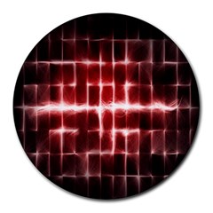 Electric Lines Pattern Round Mousepads