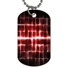 Electric Lines Pattern Dog Tag (one Side)