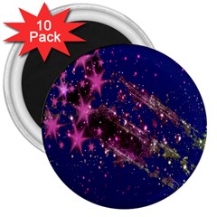 Stars Abstract Shine Spots Lines 3  Magnets (10 Pack) 