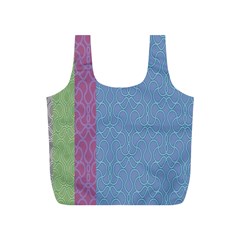 Fine Line Pattern Background Vector Full Print Recycle Bags (s) 