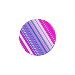 Line Obliquely Pink Golf Ball Marker (10 Pack)