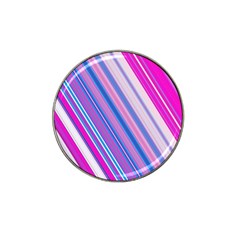 Line Obliquely Pink Hat Clip Ball Marker