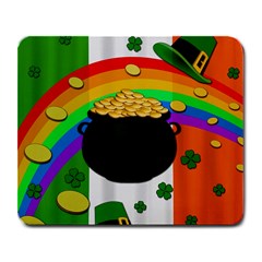 Pot Of Gold Large Mousepads by Valentinaart