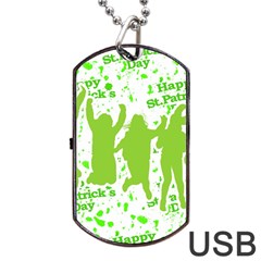 Saint Patrick Motif Dog Tag Usb Flash (one Side) by dflcprints