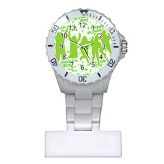 Saint Patrick Motif Plastic Nurses Watch