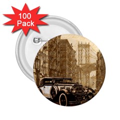 Vintage Old Car 2 25  Buttons (100 Pack) 