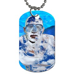 Swimming Angel Dog Tag (two Sides) by Valentinaart