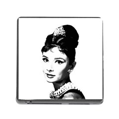 Audrey Hepburn Memory Card Reader (square) by Valentinaart