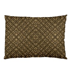 Wooden Ornamented Pattern Pillow Case