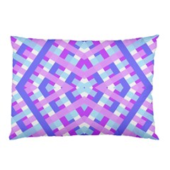 Geometric Gingham Merged Retro Pattern Pillow Case (two Sides)