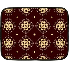 Seamless Ornament Symmetry Lines Double Sided Fleece Blanket (mini) 