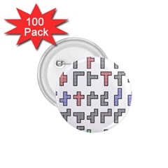 Hexominos 1 75  Buttons (100 Pack) 