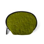 Olive Bubble Wallpaper Background Accessory Pouches (Small)  Back