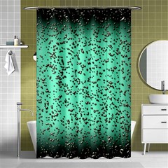 Grunge Rain Frame Shower Curtain 48  X 72  (small) 