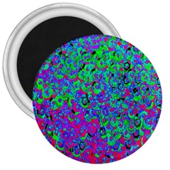 Green Purple Pink Background 3  Magnets