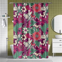 Seamless Floral Pattern Background Shower Curtain 48  X 72  (small) 