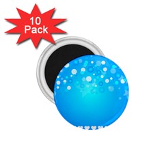 Blue Dot Star 1 75  Magnets (10 Pack)  by Simbadda