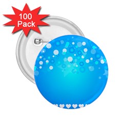 Blue Dot Star 2 25  Buttons (100 Pack)  by Simbadda