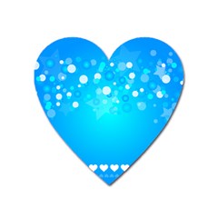 Blue Dot Star Heart Magnet by Simbadda