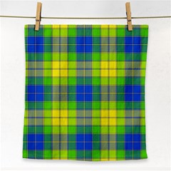 Spring Plaid Yellow Face Towel