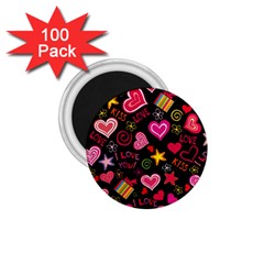 Love Hearts Sweet Vector 1 75  Magnets (100 Pack) 