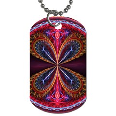 3d Abstract Ring Dog Tag (one Side)