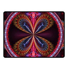 3d Abstract Ring Double Sided Fleece Blanket (small) 