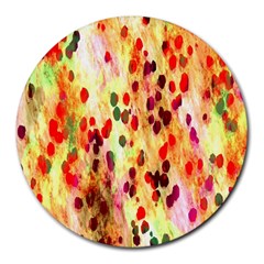 Background Color Pattern Abstract Round Mousepads