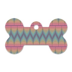 Pattern Background Texture Colorful Dog Tag Bone (one Side) by Simbadda