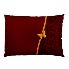 Greeting Card Invitation Red Pillow Case