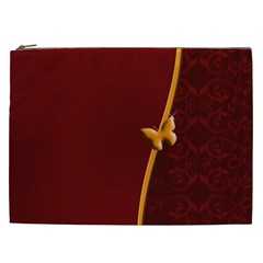 Greeting Card Invitation Red Cosmetic Bag (xxl) 