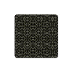 Dark Interlace Tribal  Square Magnet by dflcprints