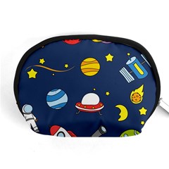 Space Background Design Accessory Pouches (medium)  by Simbadda