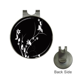 Plant Flora Flowers Composition Hat Clips With Golf Markers by Simbadda