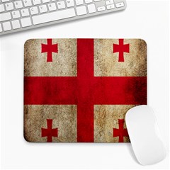 Georgia Flag Mud Texture Pattern Symbol Surface Large Mousepads by Simbadda