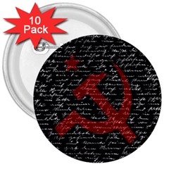 Communism  3  Buttons (10 Pack)  by Valentinaart