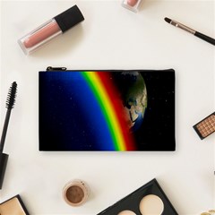 Rainbow Earth Outer Space Fantasy Carmen Image Cosmetic Bag (small)  by Simbadda